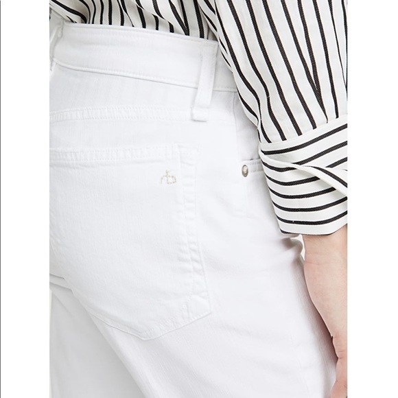 Rag & Bone Ankle Dre Capri Distressed White Skinny Jeans - Picture 5 of 14